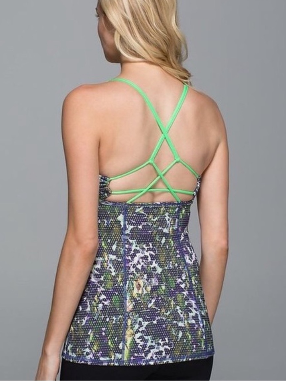 Vintage Lululemon Dancing Warrior Tank in Floral Sport